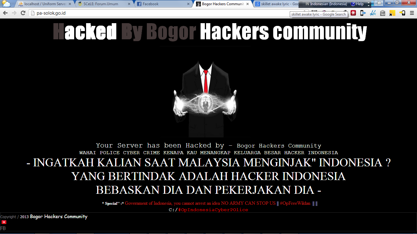 Image of Defaced http://pa-solok.go.id/